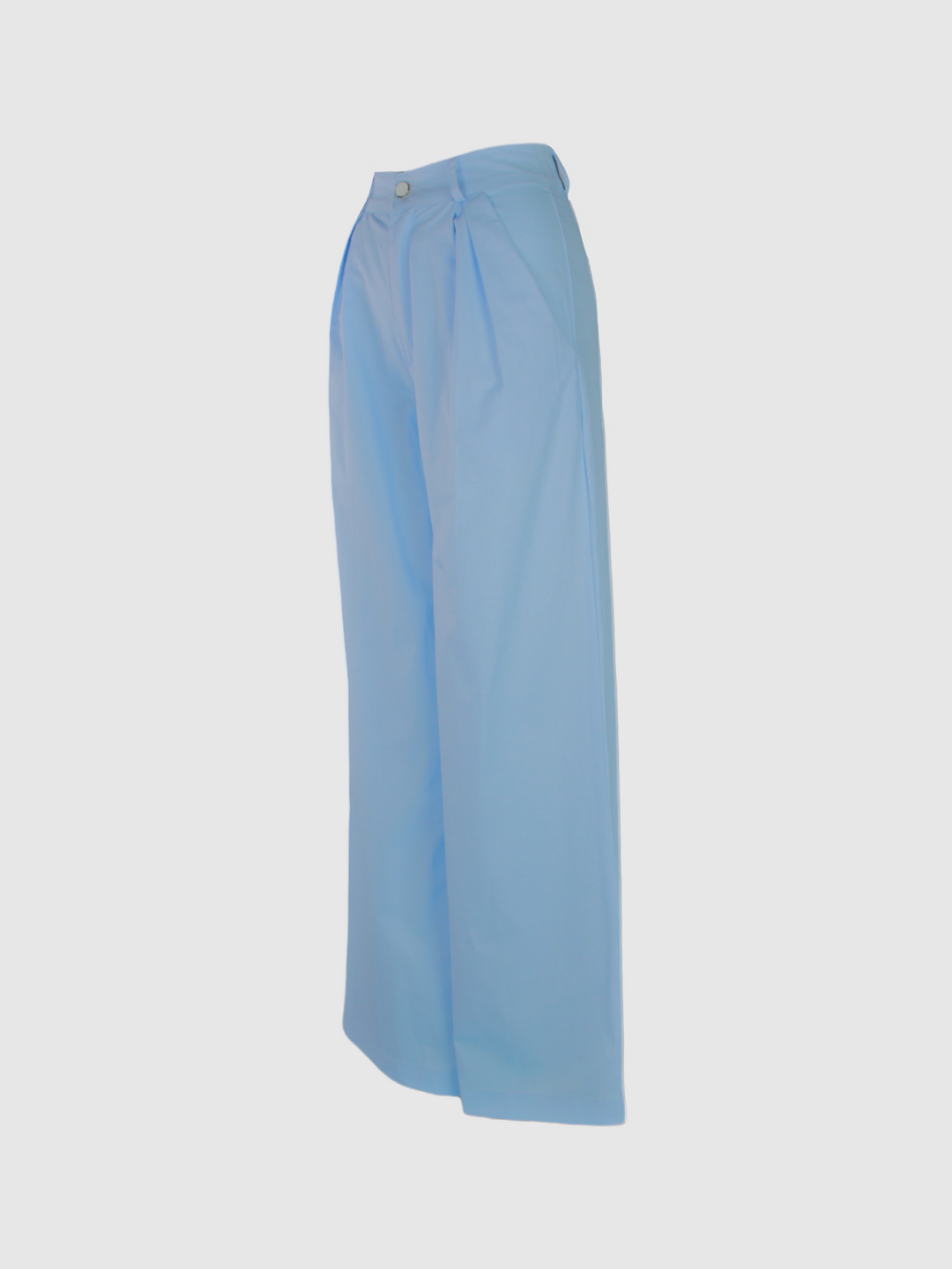 Sky Blue High Waisted Wide Leg Pants