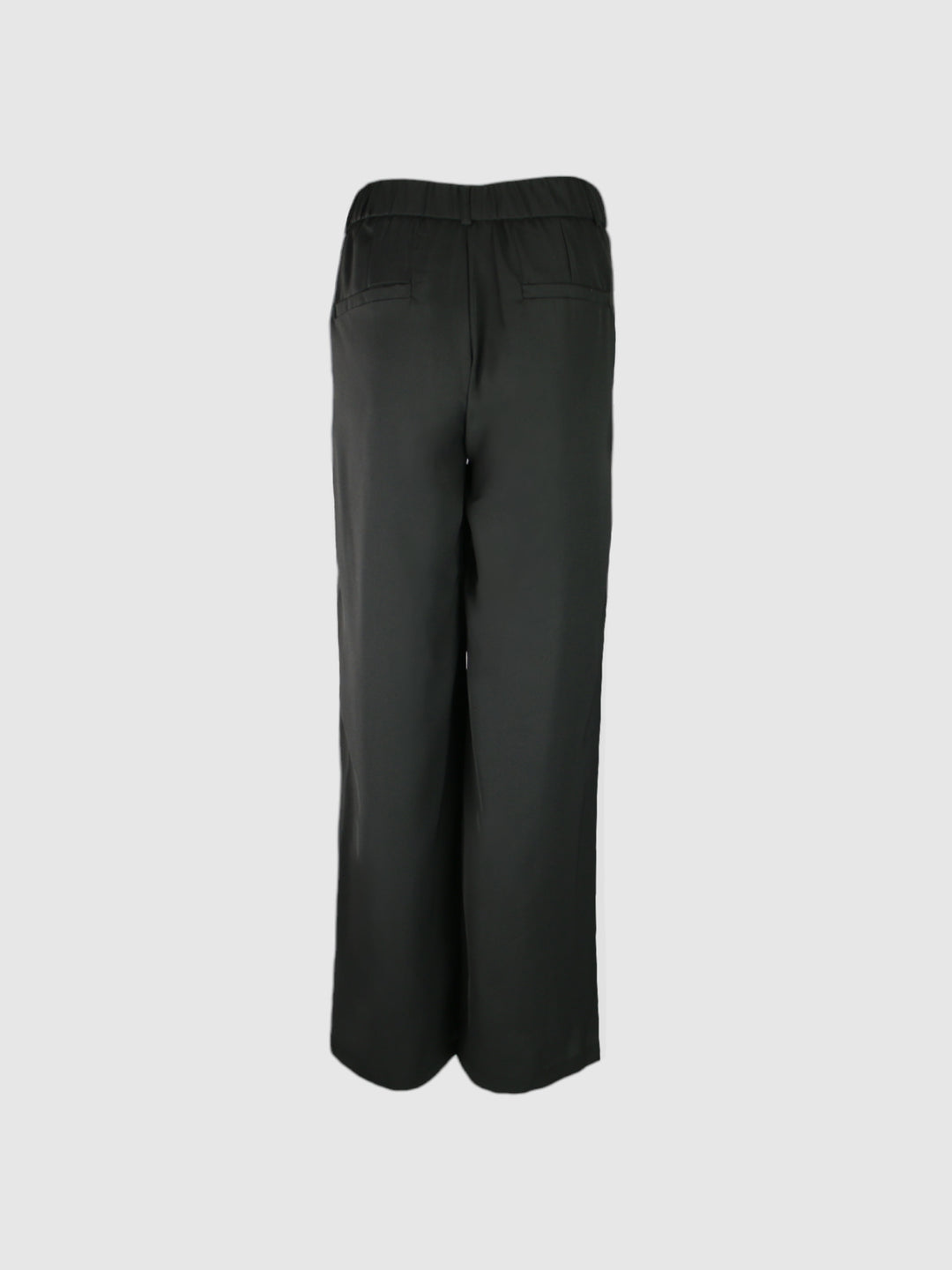 MELISMA Black Elastic-Waisted Wide-Leg Pants