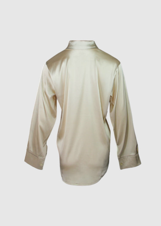 SINFONIA Champagne Satin Blouse