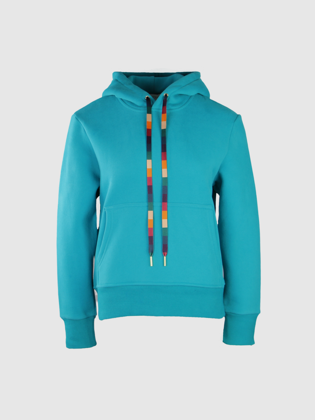 HARMONY Signature drawstring hoodie / Aqua