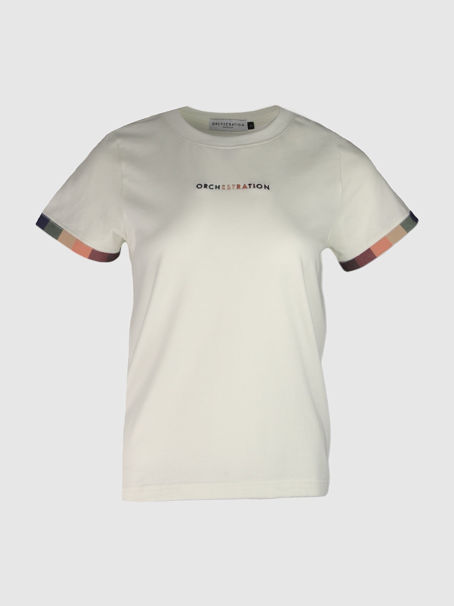 Egg White Embroidered T-Shirt For Women's