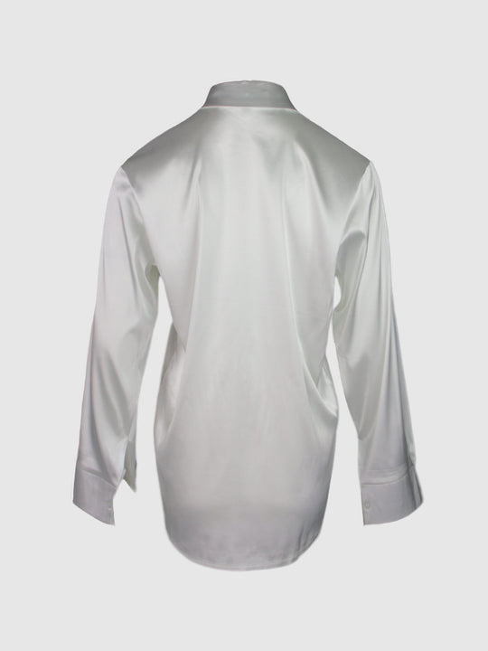 SINFONIA Ivory Satin Blouse