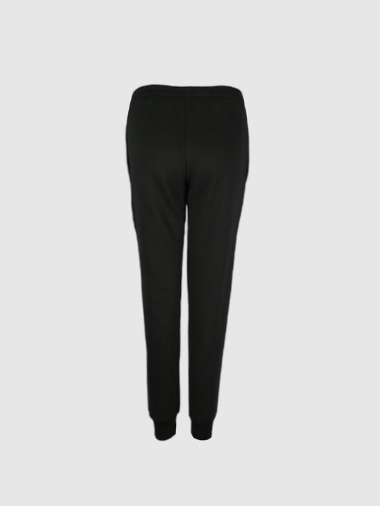 Jet black Lounge pants with signature drawstring for women