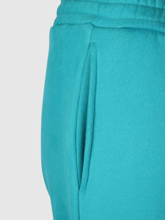 Aqua Color Lounge Pants With Signature Drawstring For Women