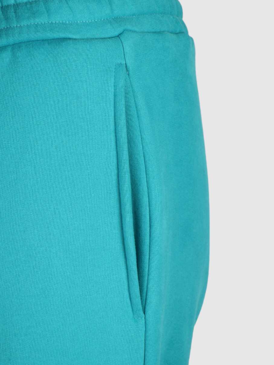 Aqua Color Lounge Pants With Signature Drawstring For Women