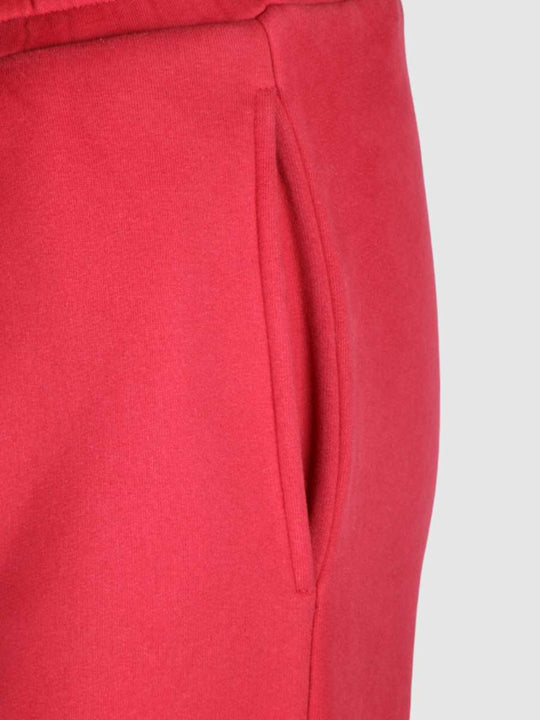 Crimson Color Lounge Pants With Signature Drawstring For Women