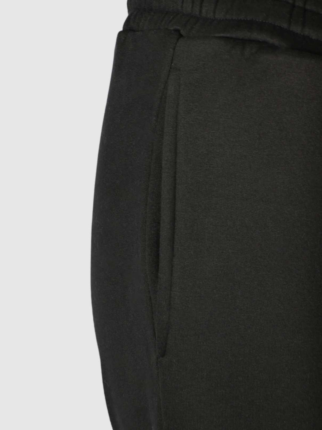 Jet black Lounge pants with signature drawstring for women