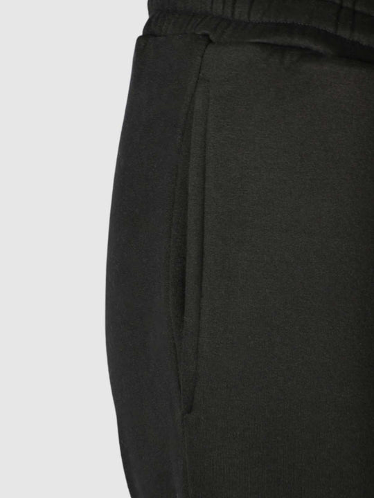 Jet black Lounge pants with signature drawstring for women