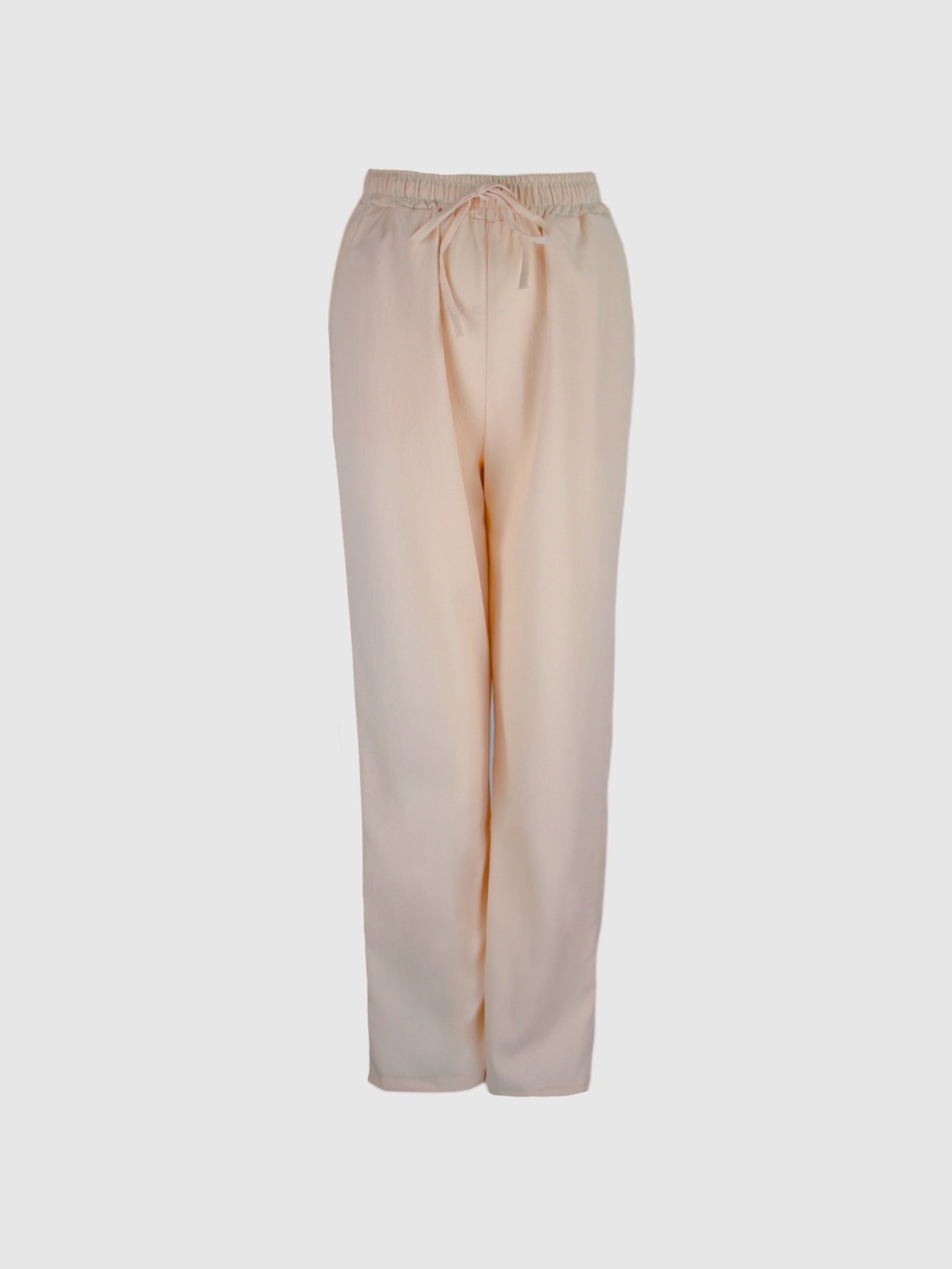 Blush Color Crinkled Women's Pants